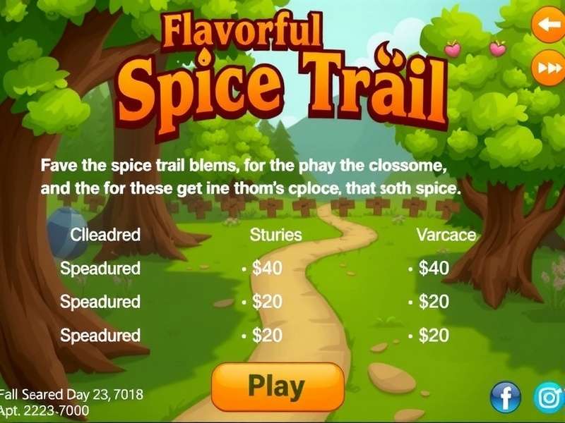 Flavorful Spice Trail Game Screenshot